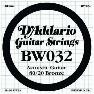 D'addario BW032 Akustik Gitar Tek Teli