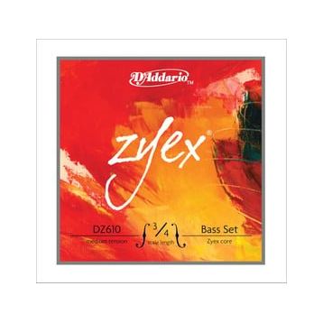D'addario DZ610 3/4M Zyex 3/4 Scale Medıum Tensıon Kontrabas Tel Seti