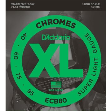 D'addario ECB80 Bass Gitar Tel Seti