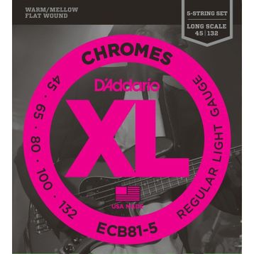 D'addario ECB815 5 Telli Soft Long 0.45 Bas Tel Set