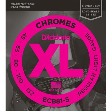 D'addario ECB815 5 Telli Soft Long 0.45 Bas Tel Set