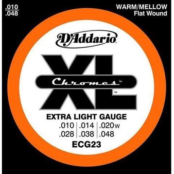 D'addario ECG23 Xlite Krom Jazz 10 Elektro Tel Set