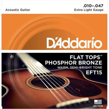 D'addario EFT15 Akustik Gitar Tel Seti