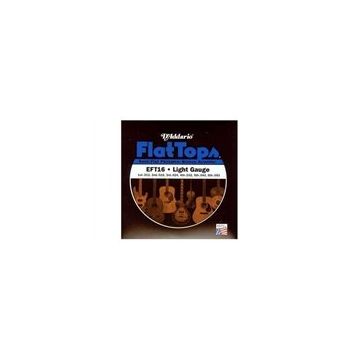 D'addario EFT16 Flat Light 012 Zımparalı Akustik Tel Set