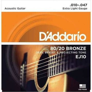D'addario EJ10 Akustik Gitar Tel Seti