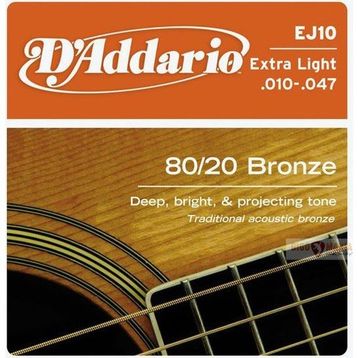D'addario EJ10 Akustik Gitar Tel Seti