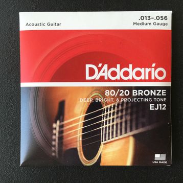 D'addario EJ12 Medium 0.13 Akustik Tel Set