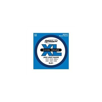 D'addario EJ21 Xl Jazzlite .012 Elektro Tel Set
