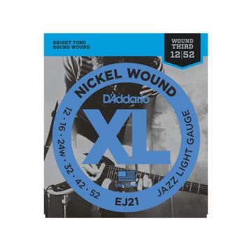 D'addario EJ21 Xl Jazzlite .012 Elektro Tel Set