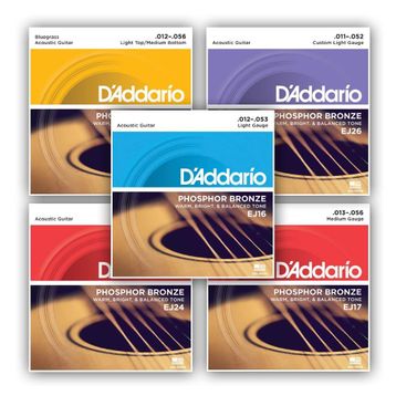 D'addario EJ26-3D 3'lü Paket Phosphor-Bronz Akustik Gitar Tel Seti