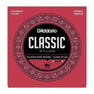 D'addario EJ27N Naylon Normal Tension Silver Klasik Tel Set