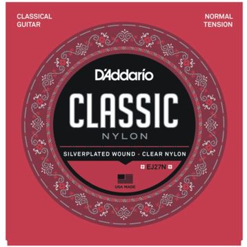 D'addario EJ27N Naylon Normal Tension Silver Klasik Tel Set