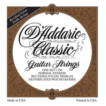 D'addario EJ30 Normal Tension Silver Klasik Tel Set