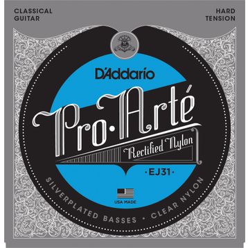 D'addario EJ31 Hard Tension Silver Klasik Tel Set