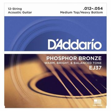D'Addario EJ37 12 Telli Akustik Gitar Tel Seti