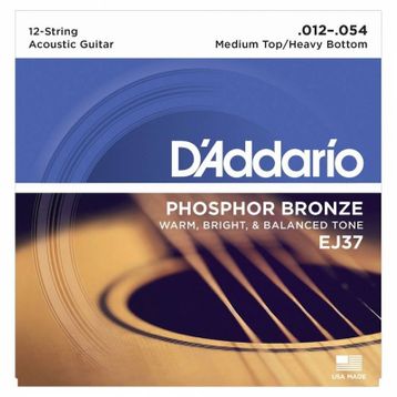 D'Addario EJ37 12 Telli Akustik Gitar Tel Seti