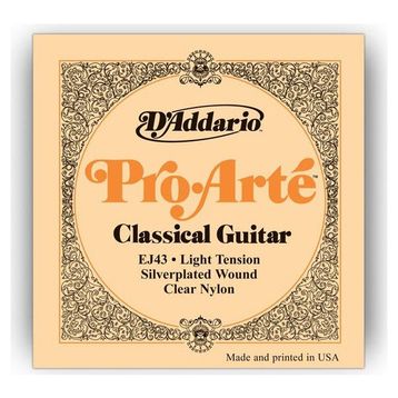D'addario EJ43 Light Tension Silver Klasik Tel Set