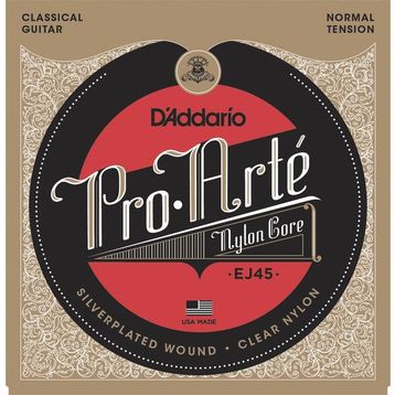 D'addario EJ45 Normal Tension Silver Klasik Tel Set