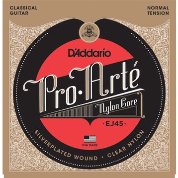 D'addario EJ45 Normal Tension Silver Klasik Tel Set