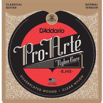 D'addario EJ45 Normal Tension Silver Klasik Tel Set