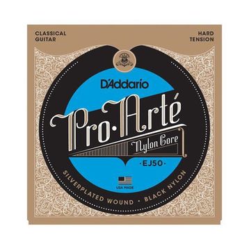 D'addario EJ50 Hard Tension Nylon Silver Klasik Tel Set