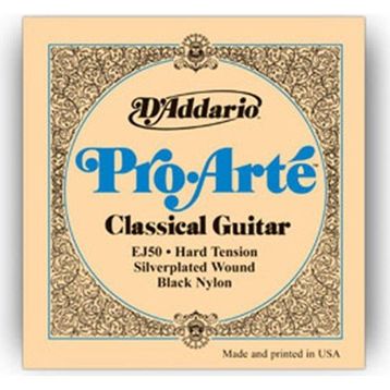 D'addario EJ50 Hard Tension Nylon Silver Klasik Tel Set
