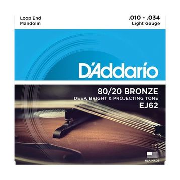 D'addario EJ62 Mandolin Tel Seti