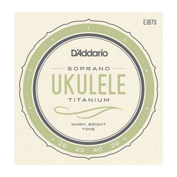 D'addario EJ87S Soprano Ukulele Tel Seti