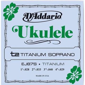 D'addario EJ87S Soprano Ukulele Tel Seti