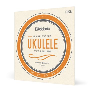 D'addario EJ87T Titanium Warm Bright Tenor Ukulele Tel Seti