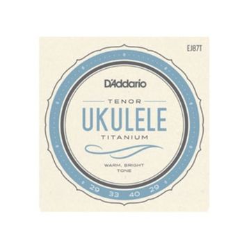 D'addario EJ87T Titanium Warm Bright Tenor Ukulele Tel Seti