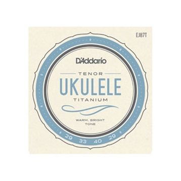 D'addario EJ87T Titanium Warm Bright Tenor Ukulele Tel Seti
