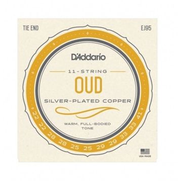 D'addario EJ95 Ud Silver Plated Wound Tel Seti
