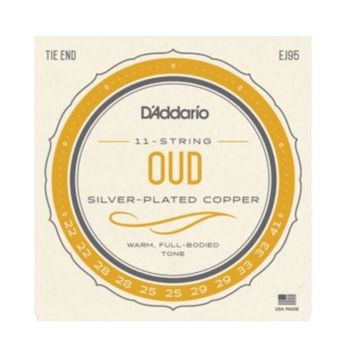 D'addario EJ95 Ud Silver Plated Wound Tel Seti