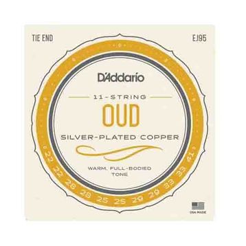 D'addario EJ95 Ud Silver Plated Wound Tel Seti