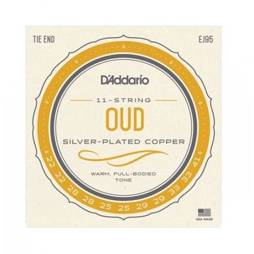 D'addario EJ95 Ud Silver Plated Wound Tel Seti