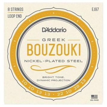 D'addario EJ97 8'li Takım Nıckelplated Steel Wo Buzuki Tel Seti