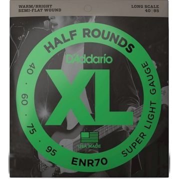 D'addario ENR70 Half Round Bass Regular Light Bas Gitar Tel Seti