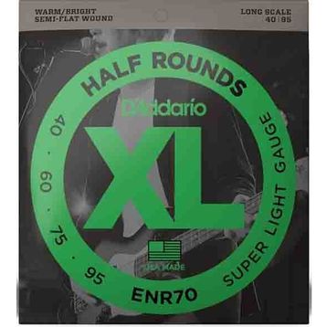 D'addario ENR70 Half Round Bass Regular Light Bas Gitar Tel Seti