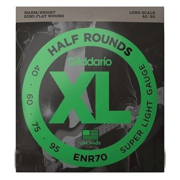 D'addario ENR70 Half Round Bass Regular Light Bas Gitar Tel Seti
