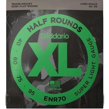 D'addario ENR70 Half Round Bass Regular Light Bas Gitar Tel Seti