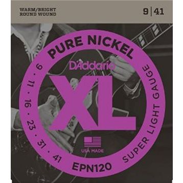 D'addario EPN120 Xl Pure Nickel 9-41 Sup Elektro Gitar Tel Seti