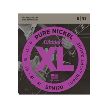 D'addario EPN120 Xl Pure Nickel 9-41 Sup Elektro Gitar Tel Seti