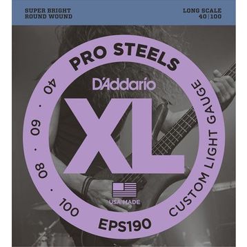 D'addario EPS190 Prosteel 40100 Bas Tel Set