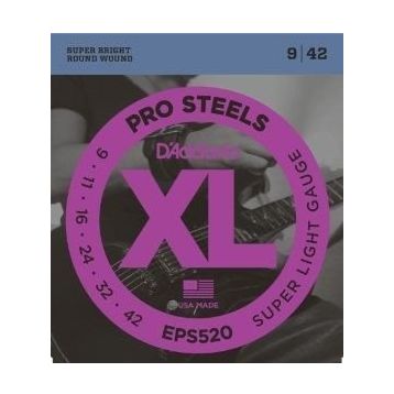 D'addario EPS520 Prosteel Super Light 0.9 Set Elektro Tel