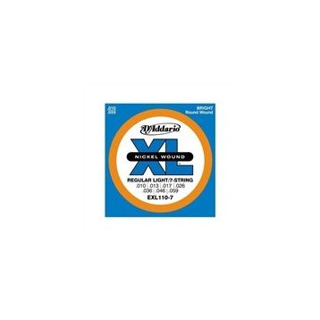 D'addario EXL1107 Xl Regular Light 010 7 Telli Elektro Tel Set