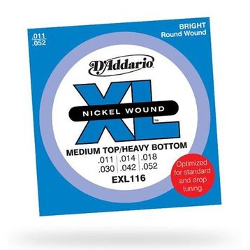 D'addario EXL116 Elektro Gitar Tel Set