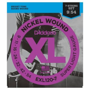 D'addario EXL120-7 Elektro Gitar Tel Seti