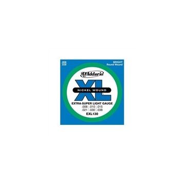 D'addario EXL130 Extrasuper Light 008 Elektro Tel Set