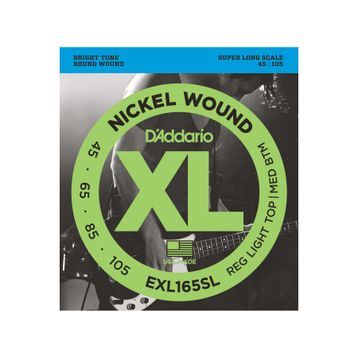 D'addario EXL165SL Xl Serisi Nickel Wound Reg L Bas Gitar Tel Seti